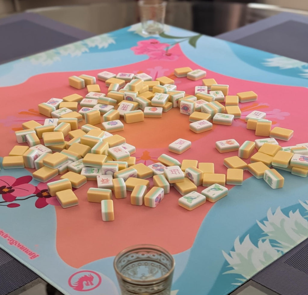 🌸 Blossom Breeze Mahjong Mat – Where Calm Meets Color 🌸