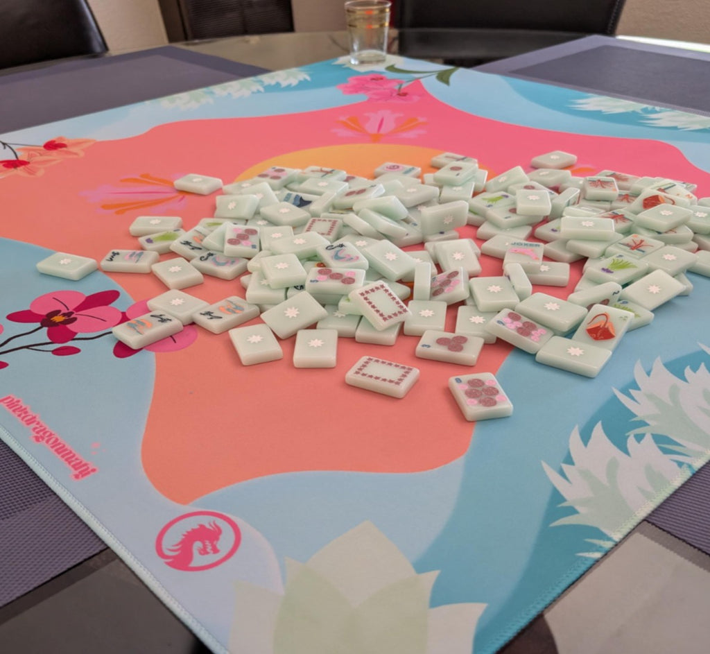 🌸 Blossom Breeze Mahjong Mat – Where Calm Meets Color 🌸