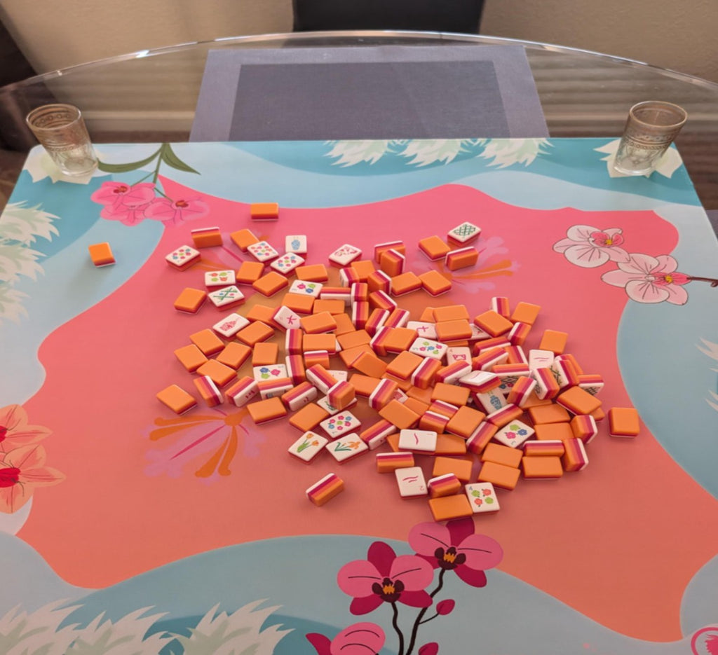 🌸 Blossom Breeze Mahjong Mat – Where Calm Meets Color 🌸