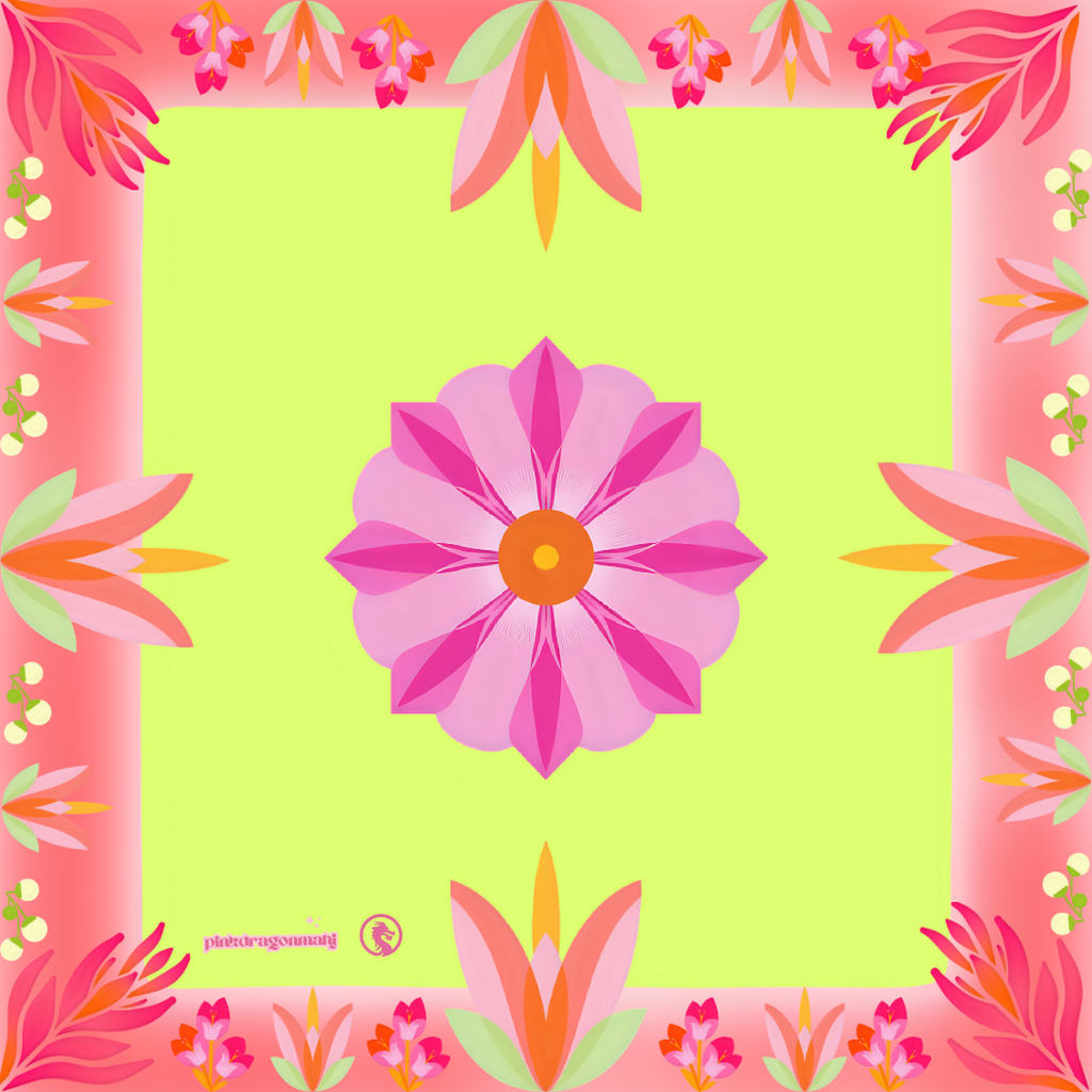 🌺 Tropical Bloom Mahjong Mat – Bring the Party to the Table 🌺